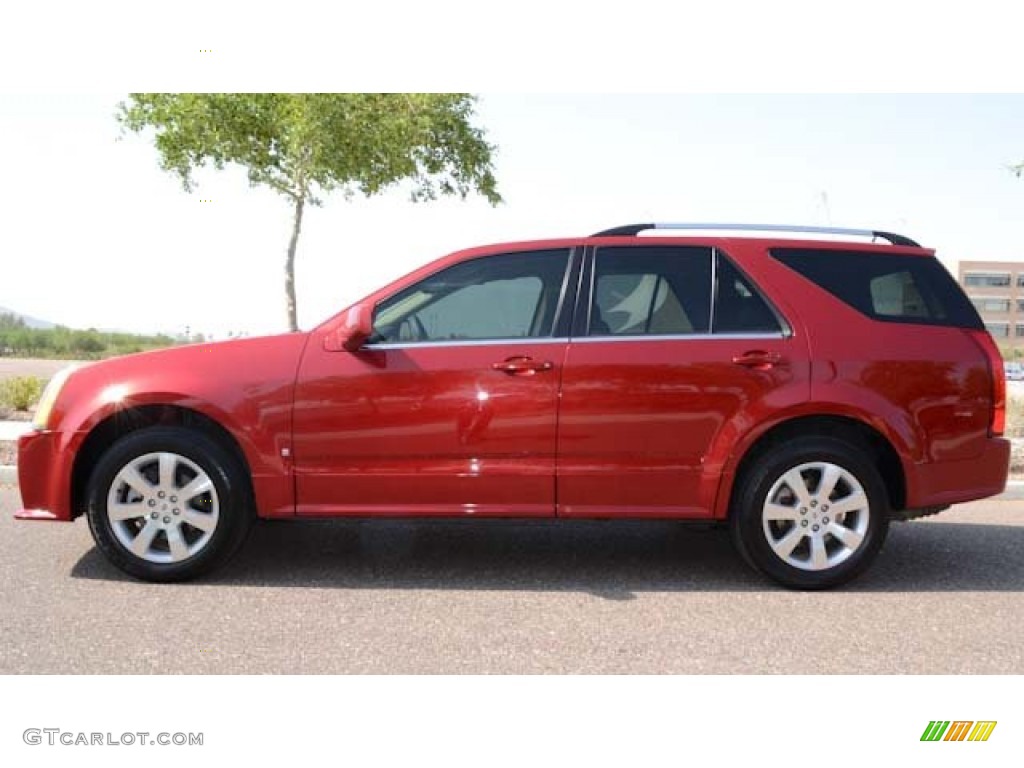 Crystal Red 2008 Cadillac SRX 4 V6 AWD Exterior Photo #67659097