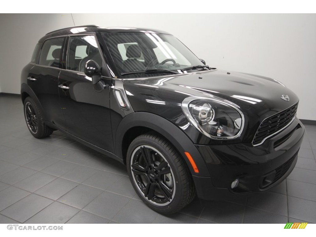Absolute Black Metallic 2012 Mini Cooper S Countryman Exterior Photo #67659220