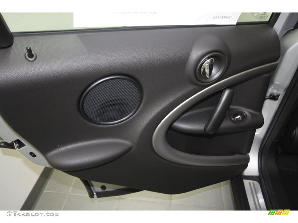 2012 Mini Cooper Countryman Carbon Black Door Panel Photo #67660192