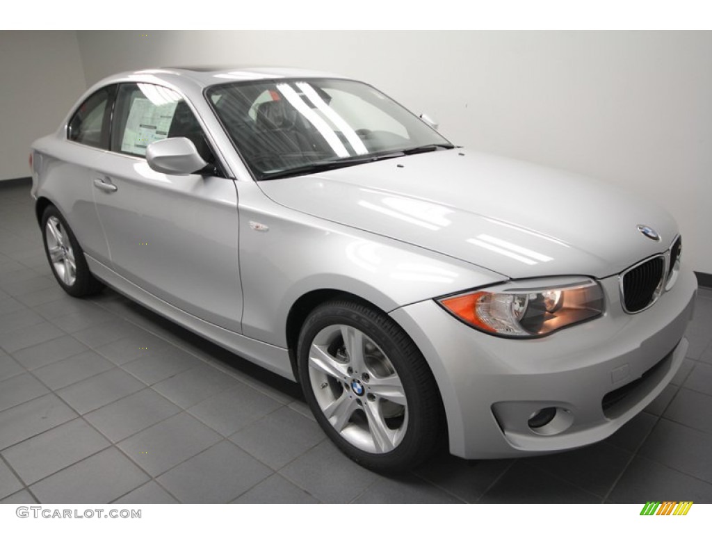 2012 1 Series 128i Coupe - Titanium Silver Metallic / Black photo #6