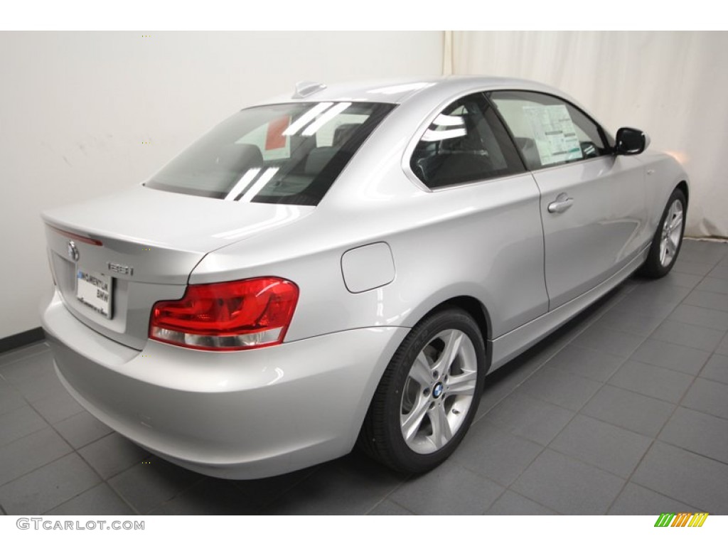 2012 1 Series 128i Coupe - Titanium Silver Metallic / Black photo #8