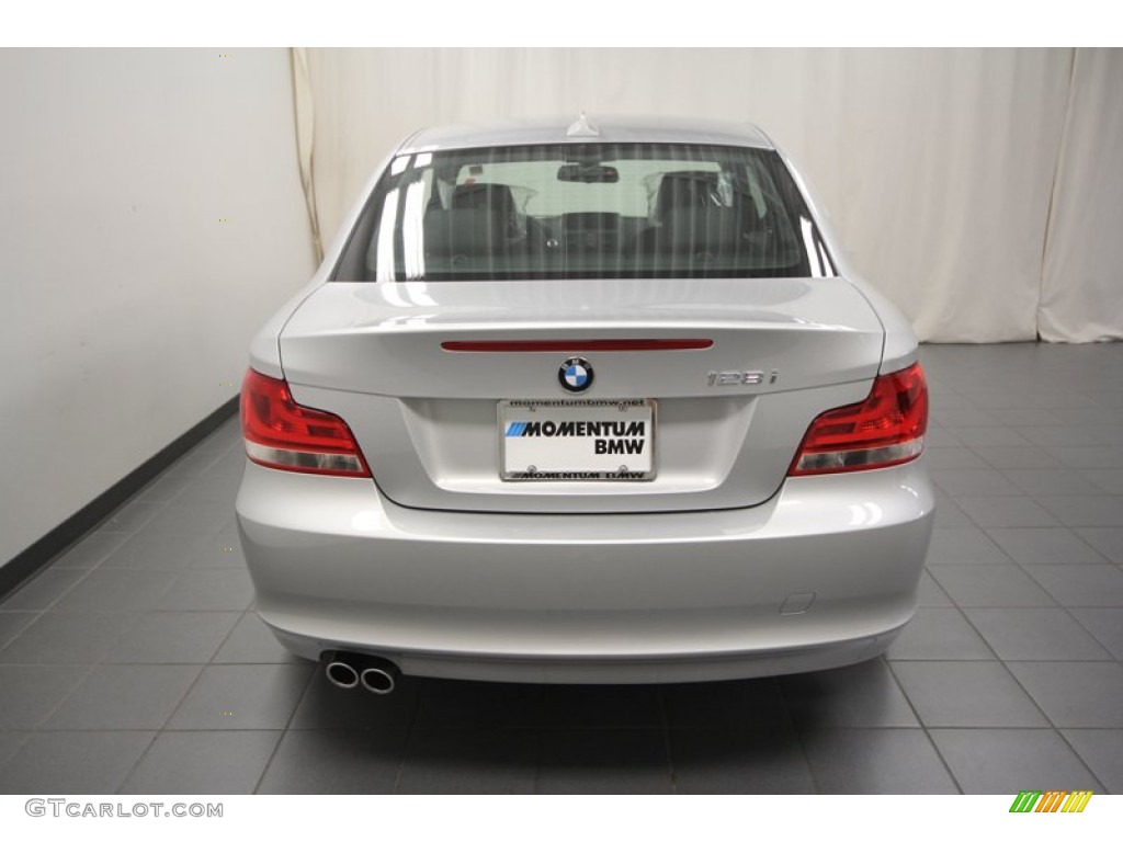2012 1 Series 128i Coupe - Titanium Silver Metallic / Black photo #9