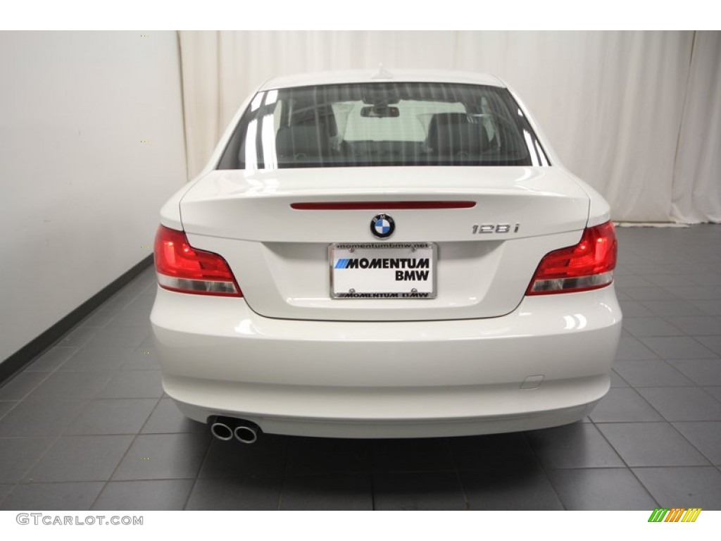 2012 1 Series 128i Coupe - Alpine White / Black photo #9