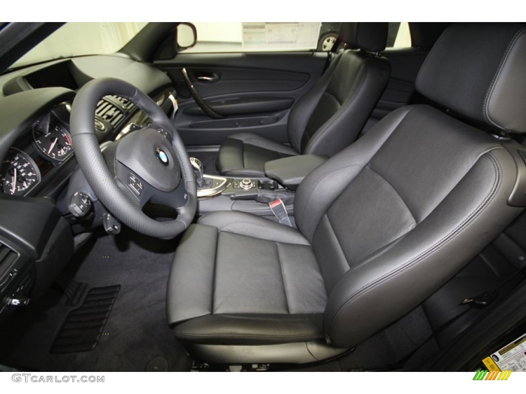 2012 1 Series 135i Convertible - Black Sapphire Metallic / Black photo #3