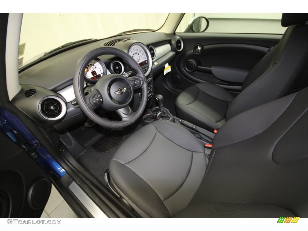 Carbon Black Interior 2012 Mini Cooper Hardtop Photo #67661047