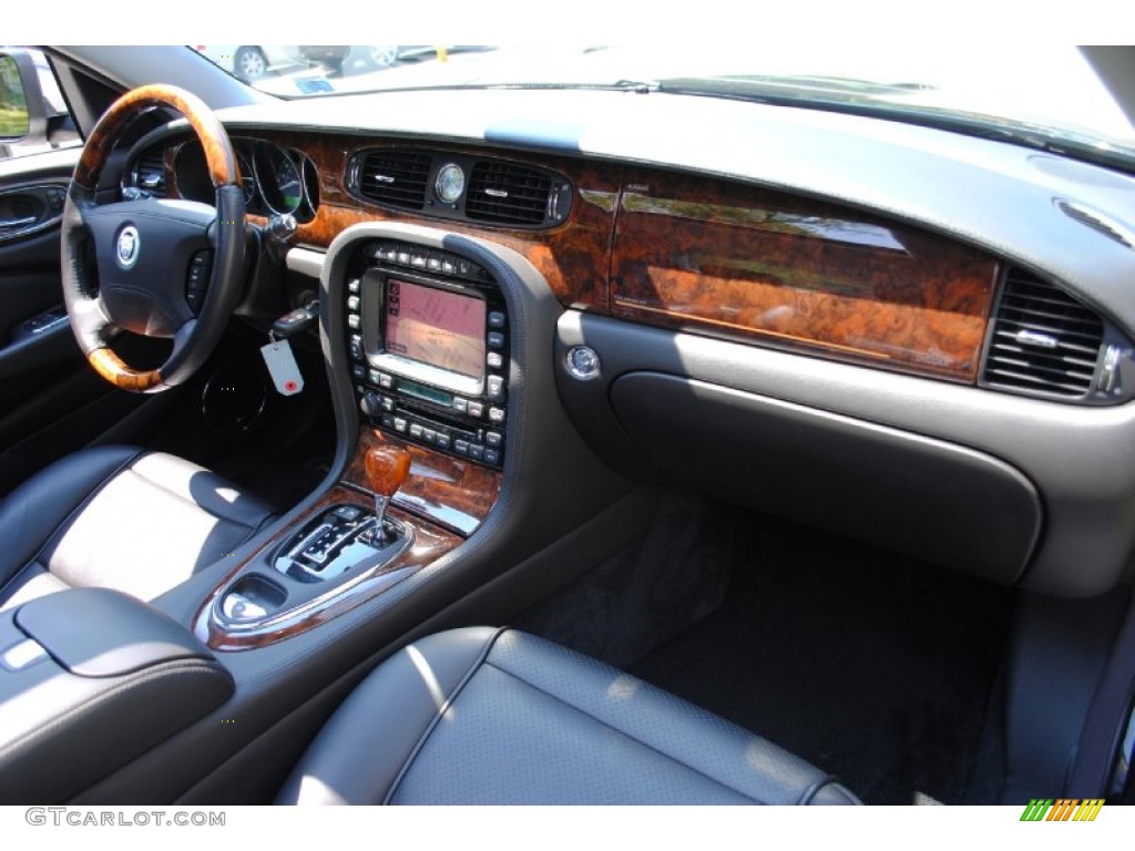 2008 Jaguar XJ Vanden Plas Charcoal Dashboard Photo #67661284