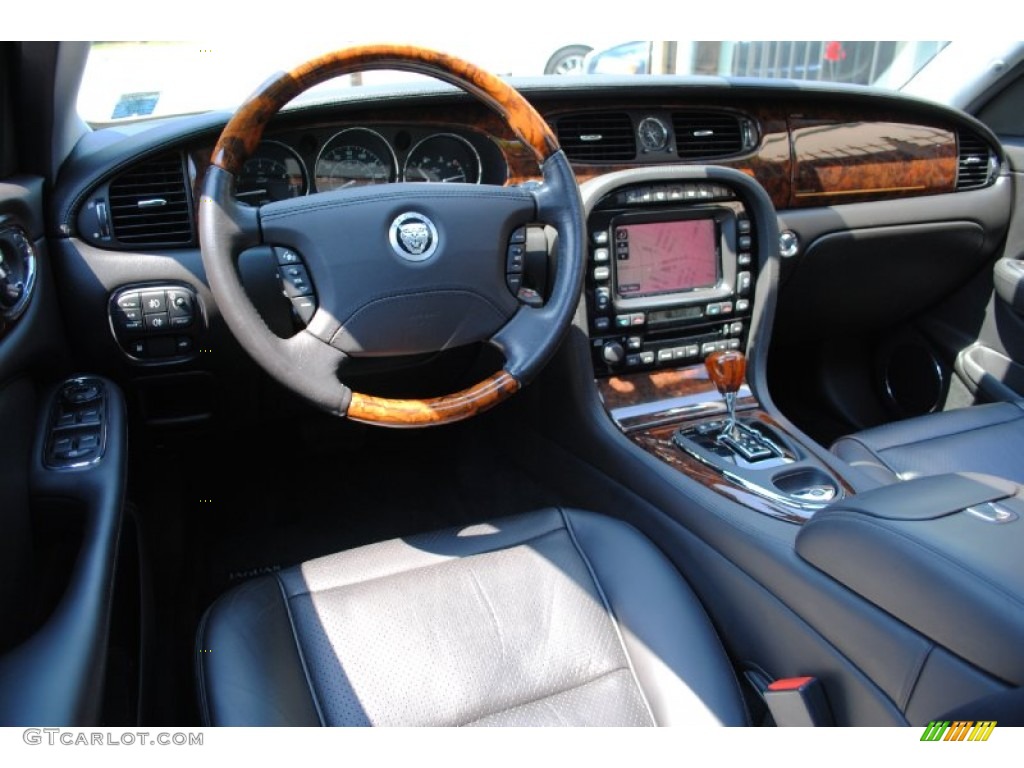 2008 Jaguar XJ Vanden Plas Charcoal Dashboard Photo #67661320