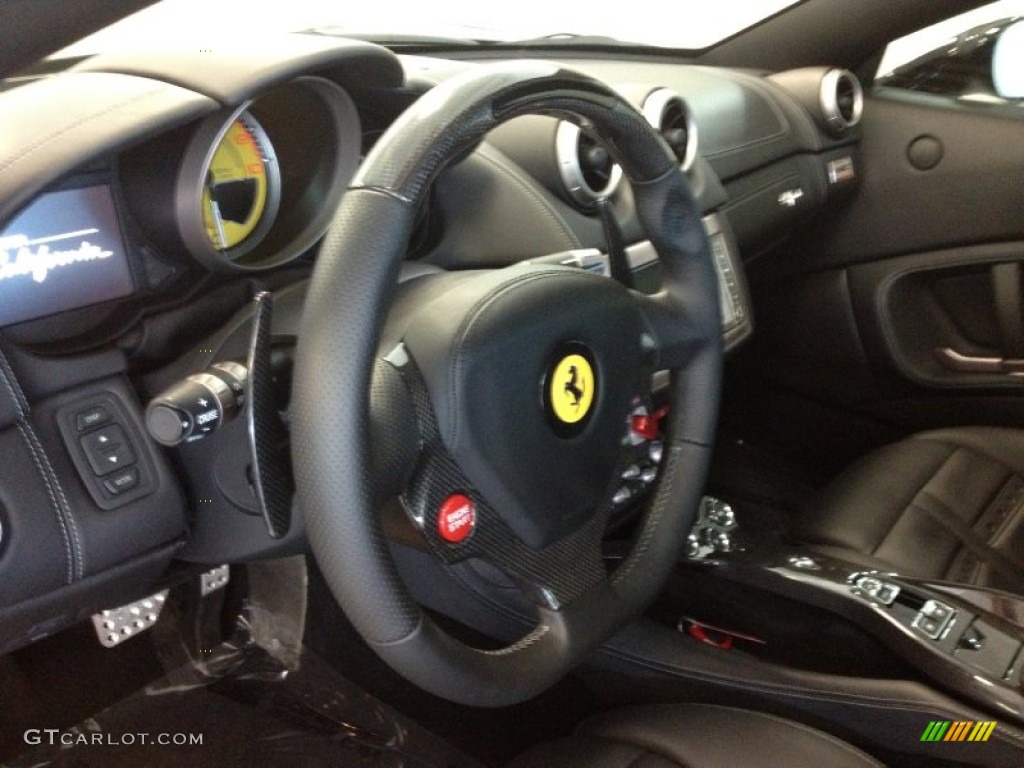 2012 Ferrari California Standard California Model Nero (Black) Steering Wheel Photo #67661560