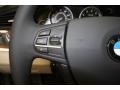 2012 BMW 5 Series Oyster/Black Interior Controls Photo
