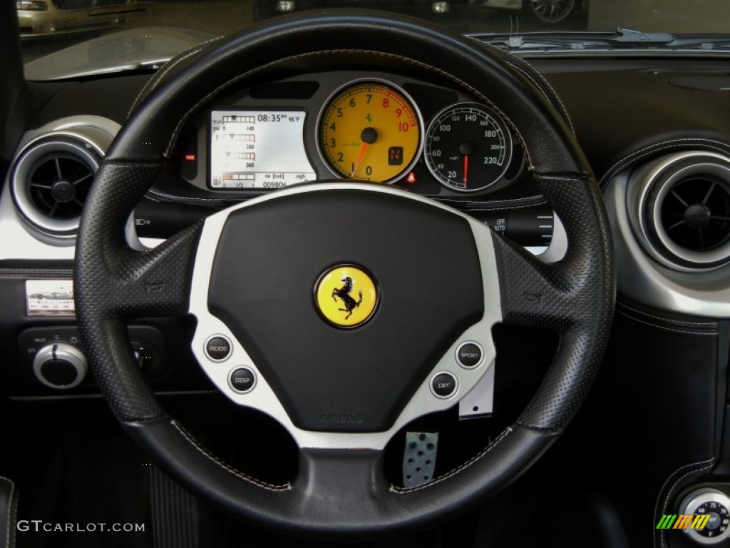 2005 Ferrari 612 Scaglietti F1A Nero Steering Wheel Photo #67661888