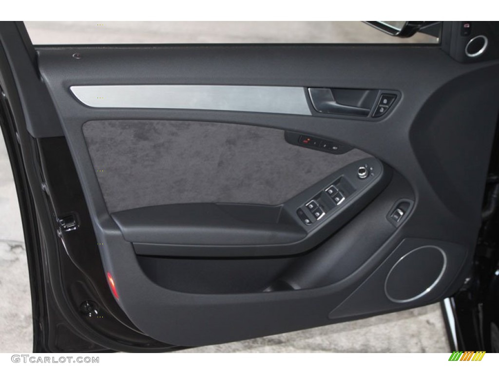2013 Audi A4 2.0T quattro Sedan Black Door Panel Photo #67662331