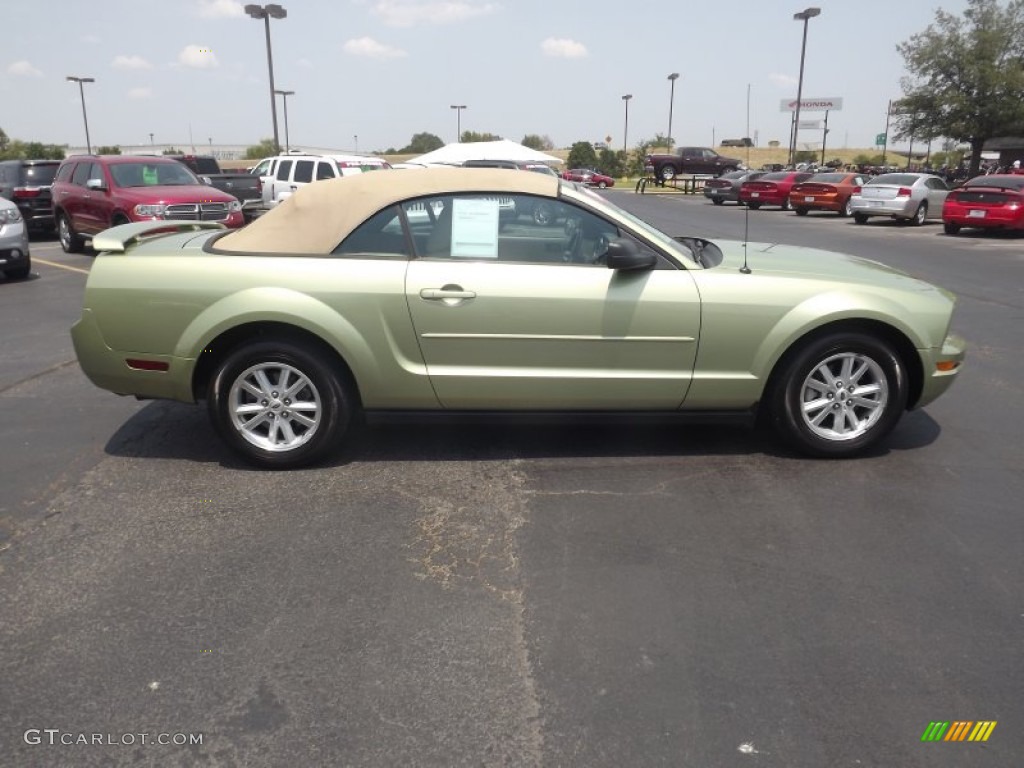 Legend Lime Metallic 2006 Ford Mustang V6 Deluxe Convertible Exterior Photo #67662523