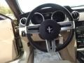 Light Parchment 2006 Ford Mustang V6 Deluxe Convertible Steering Wheel