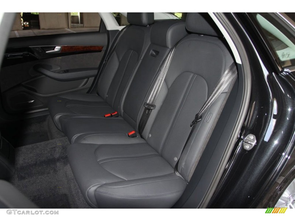 Black Interior 2013 Audi A8 L 3.0T quattro Photo #67662607
