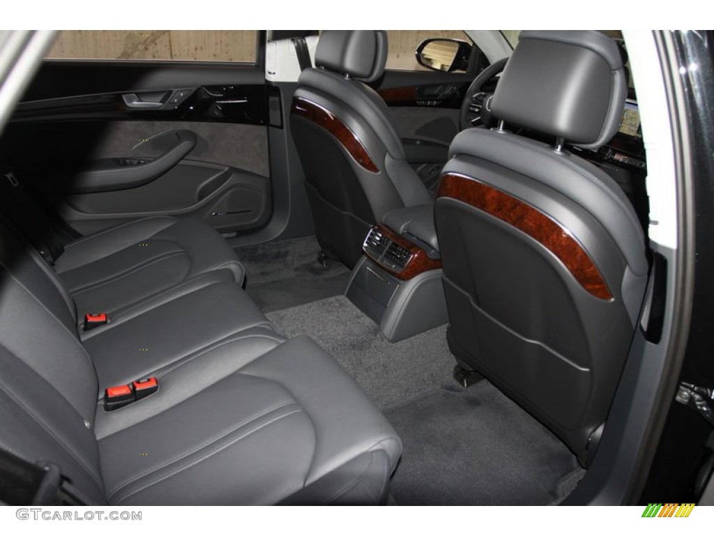 Black Interior 2013 Audi A8 L 3.0T quattro Photo #67662694