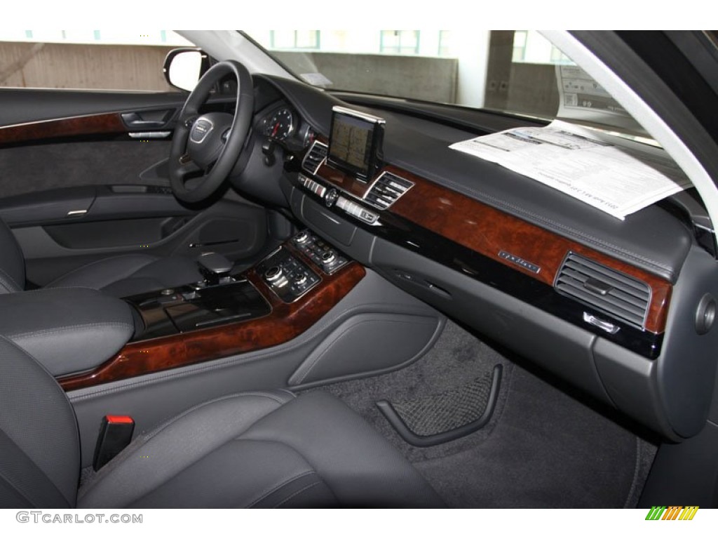 2013 Audi A8 L 3.0T quattro Black Dashboard Photo #67662709