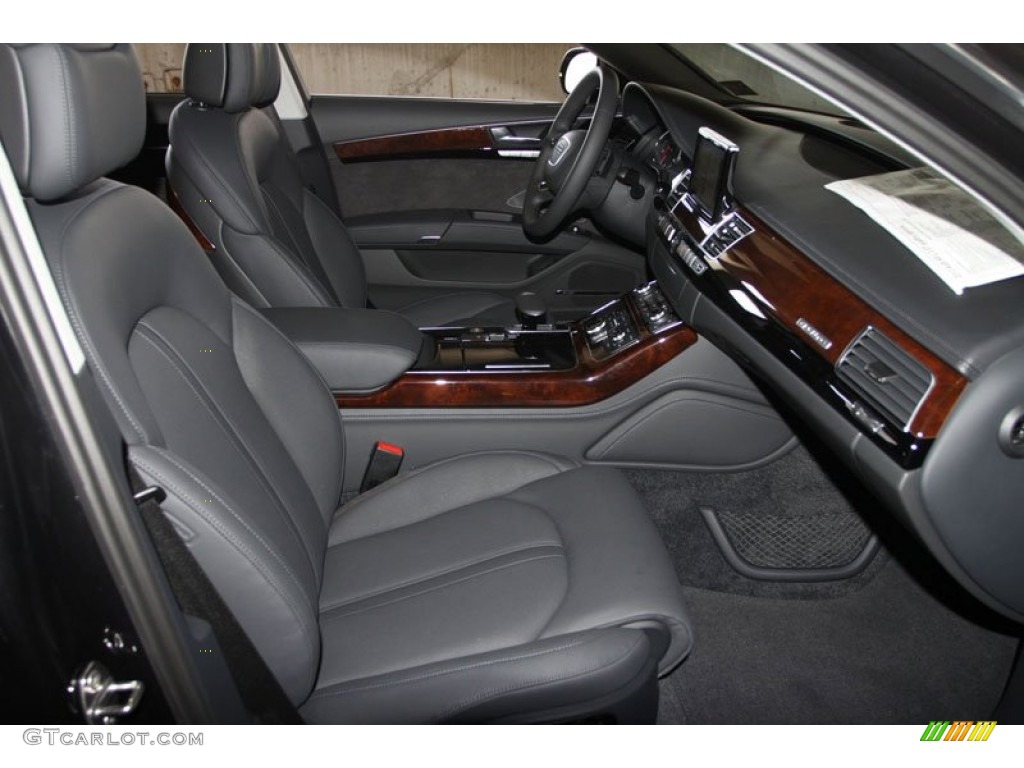 Black Interior 2013 Audi A8 L 3.0T quattro Photo #67662718