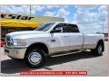 Bright White - Ram 3500 HD Laramie Longhorn Crew Cab 4x4 Dually Photo No. 1