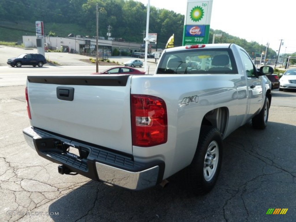 2011 Silverado 1500 Regular Cab 4x4 - Sheer Silver Metallic / Dark Titanium photo #5