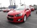 2012 Victory Red Chevrolet Sonic LT Hatch  photo #2