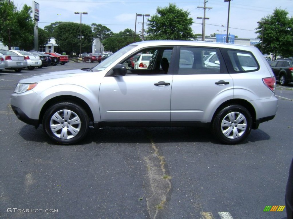 2009 Forester 2.5 X - Spark Silver Metallic / Black photo #9