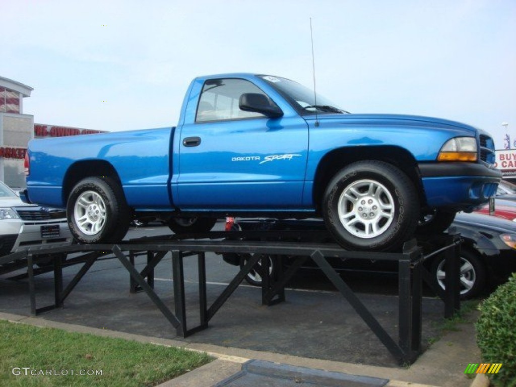 Intense Blue Pearl 2001 Dodge Dakota Sport Regular Cab Exterior Photo #67669972