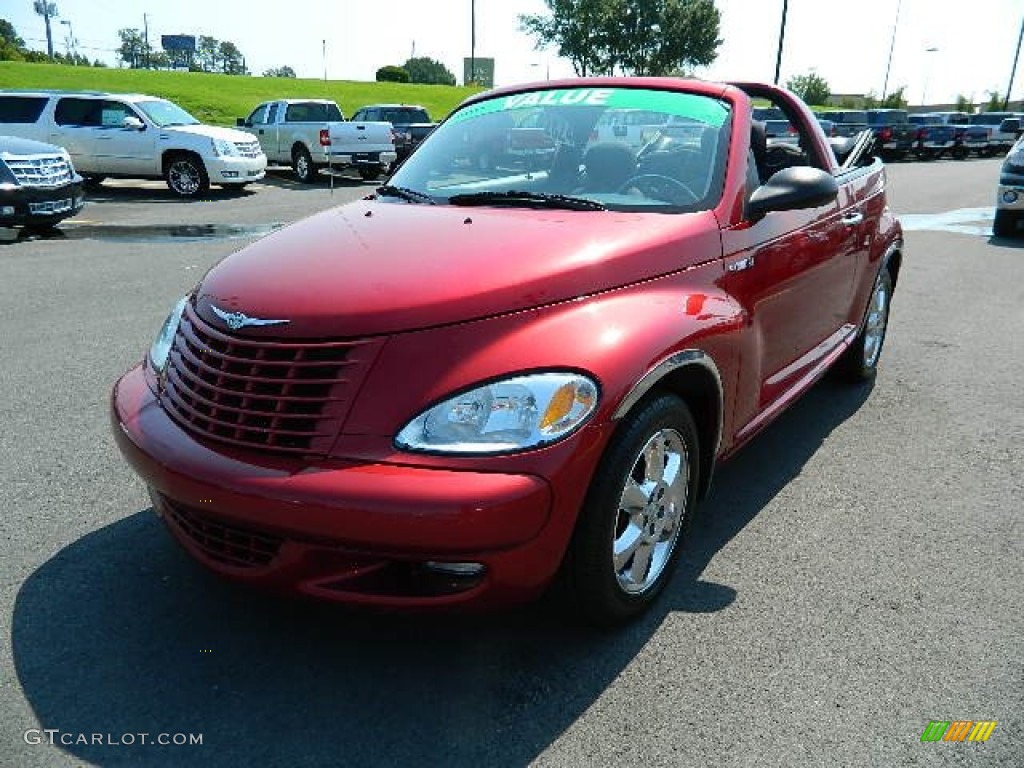 2005 PT Cruiser Touring Turbo Convertible - Inferno Red Crystal Pearl / Dark Slate Gray photo #7