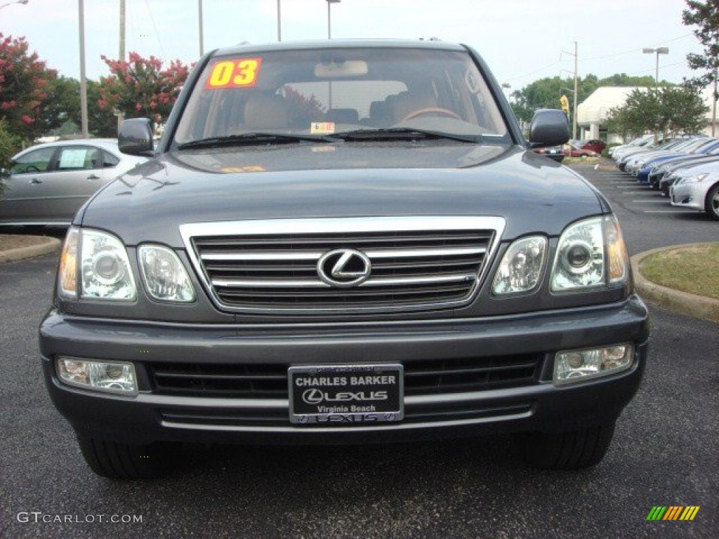 2003 LX 470 4x4 - Galactic Gray Mica / Ivory photo #8