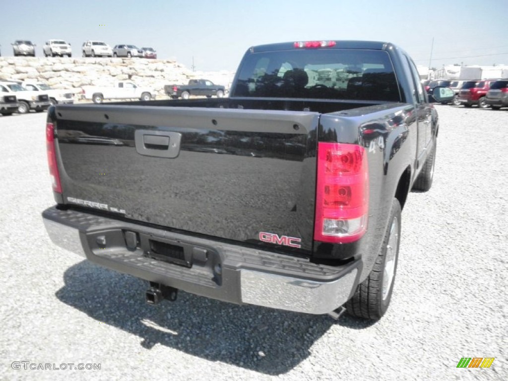 2013 Sierra 1500 SLE Extended Cab 4x4 - Onyx Black / Ebony photo #16