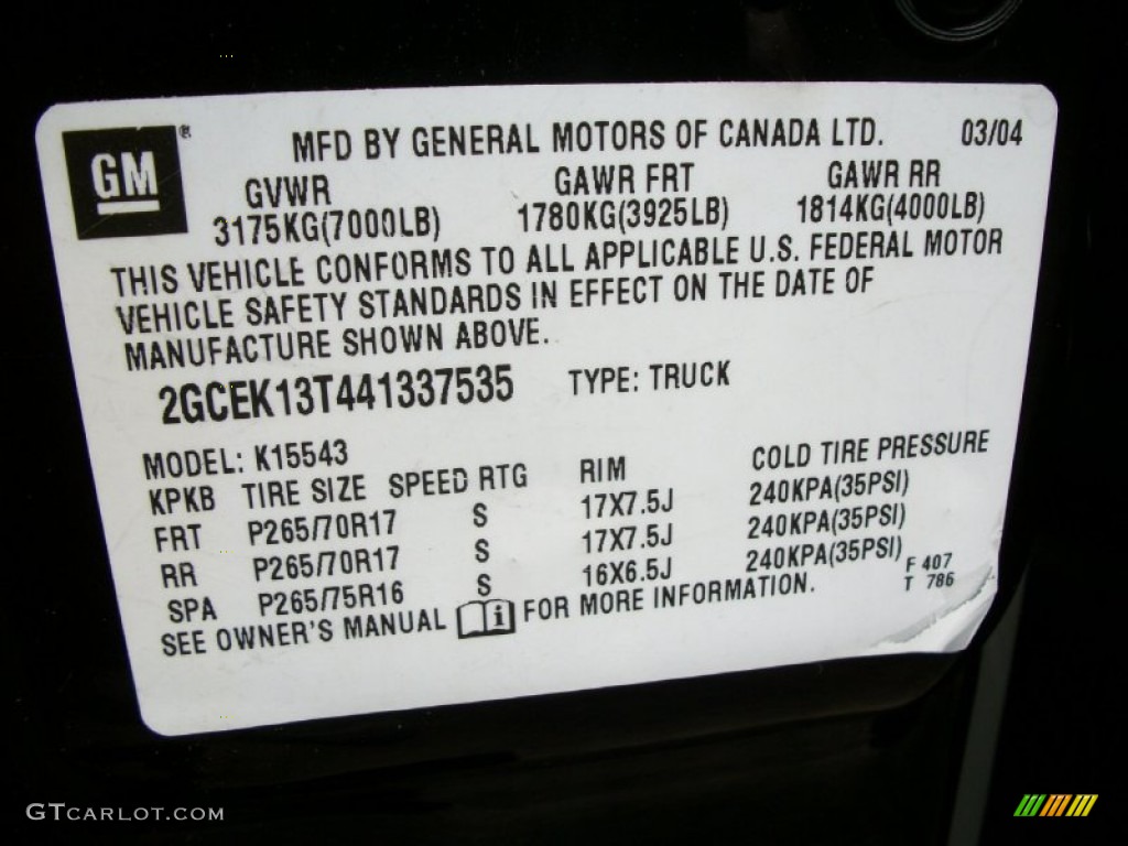 2004 Silverado 1500 LS Crew Cab 4x4 - Black / Dark Charcoal photo #34