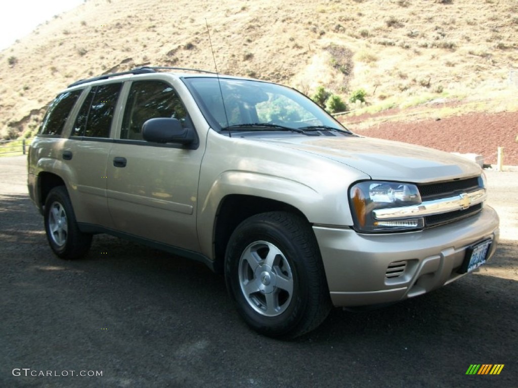 2006 TrailBlazer LS 4x4 - Sandstone Metallic / Light Cashmere/Ebony photo #1