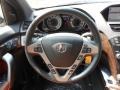 2012 Acura MDX Umber Interior Steering Wheel Photo