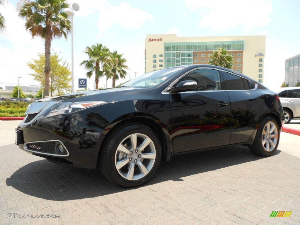Crystal Black Pearl 2012 Acura ZDX SH-AWD Technology Exterior Photo #67673602
