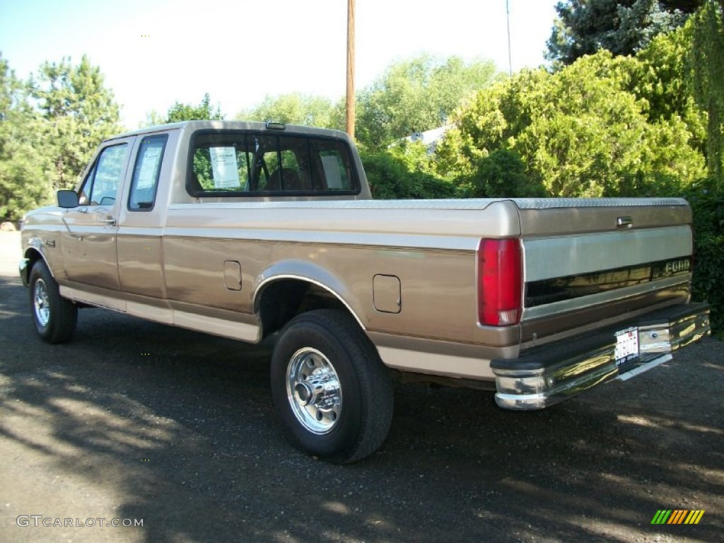 Mocha Frost Metallic 1992 Ford F250 XLT Extended Cab Exterior Photo #67673713