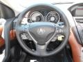 2012 Acura ZDX Umber Interior Steering Wheel Photo