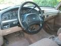 Beige 1992 Ford F250 XLT Extended Cab Steering Wheel