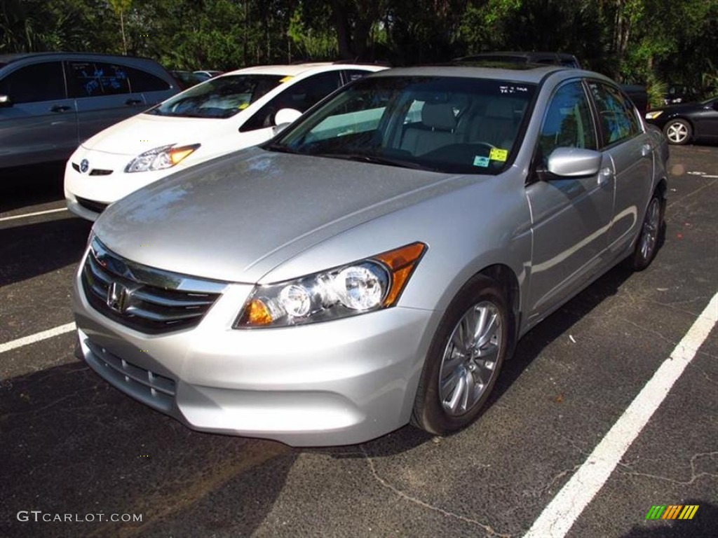 2011 Accord EX-L Sedan - Alabaster Silver Metallic / Gray photo #4