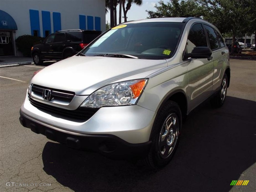 2009 CR-V LX - Alabaster Silver Metallic / Gray photo #7