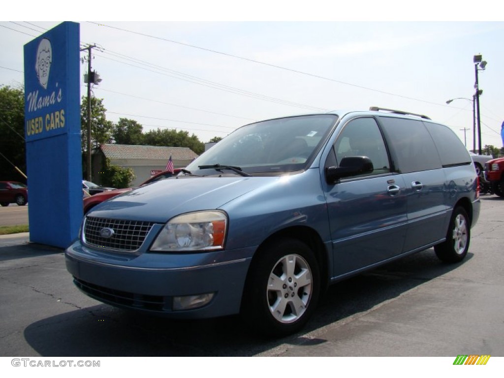 2007 Freestar SEL - Windveil Blue Metallic / Flint Gray photo #4