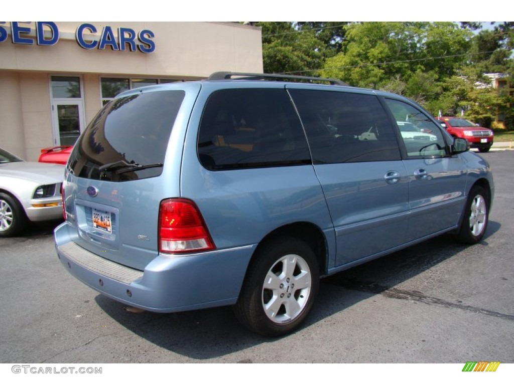 2007 Freestar SEL - Windveil Blue Metallic / Flint Gray photo #8