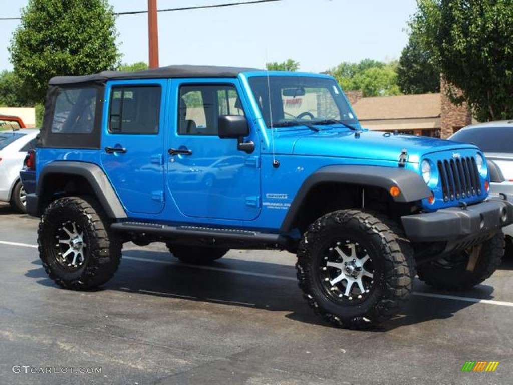 2010 Jeep Wrangler Unlimited Sport 4x4 Custom Wheels Photo #67674451