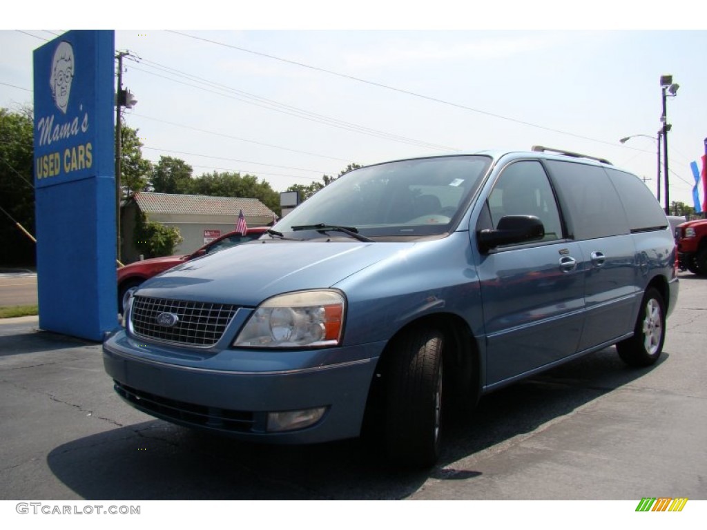 2007 Freestar SEL - Windveil Blue Metallic / Flint Gray photo #30
