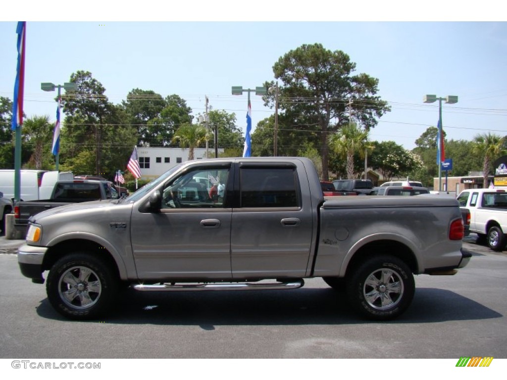 Dark Shadow Grey Metallic 2002 Ford F150 XLT SuperCrew 4x4 Exterior Photo #67674661