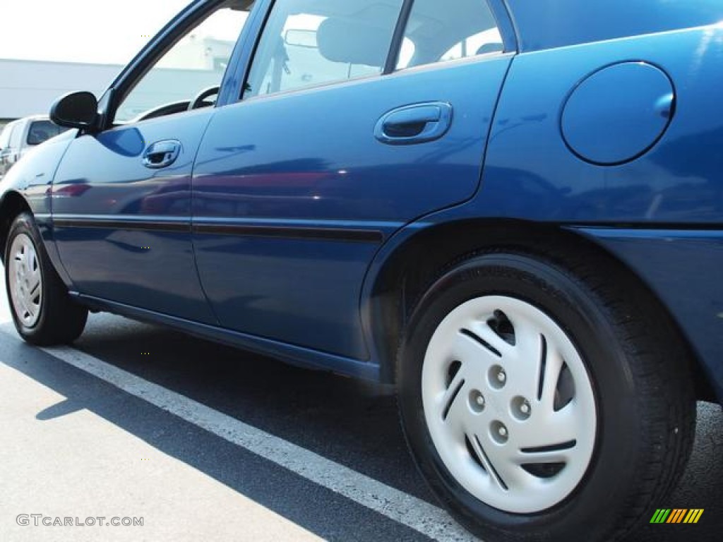 1999 Escort LX Sedan - Atlantic Blue Metallic / Medium Graphite photo #4