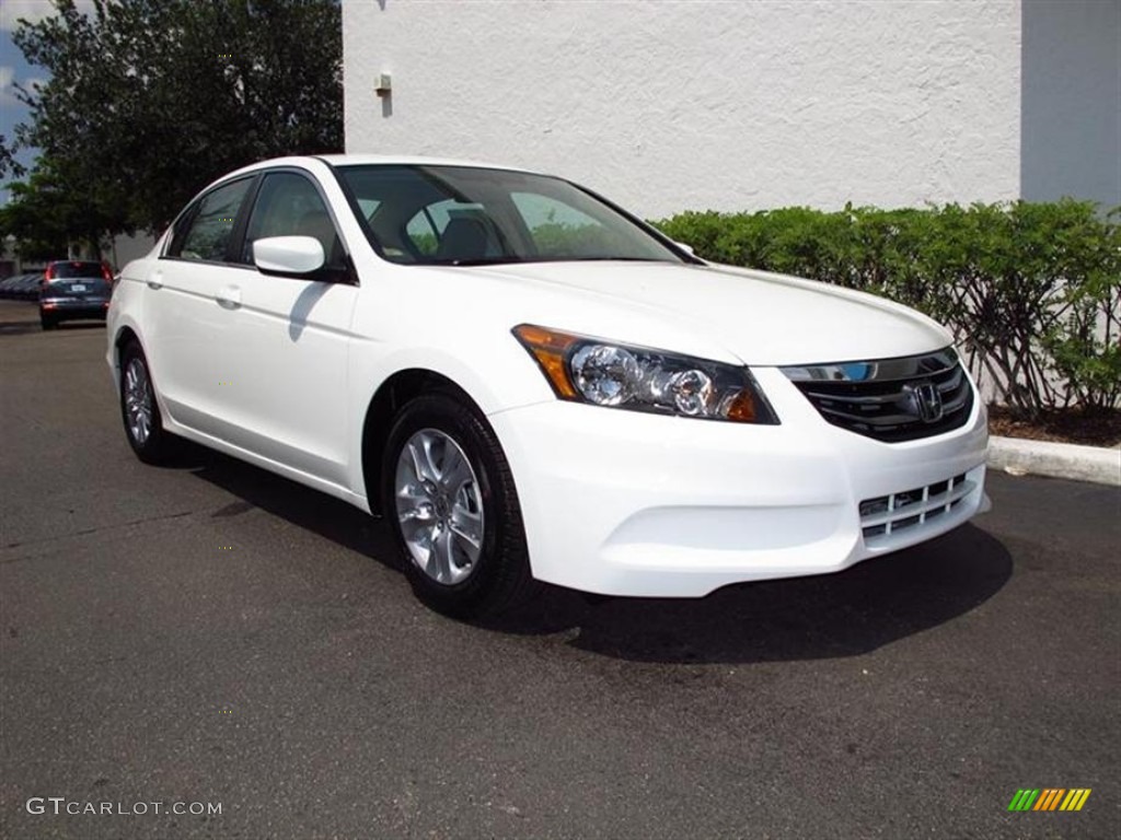 2012 Accord LX Premium Sedan - Taffeta White / Ivory photo #1