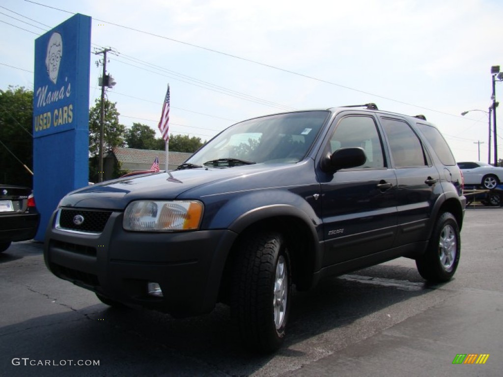 2001 Escape XLT V6 4WD - Medium Wedgewood Blue Metallic / Medium Graphite Grey photo #31