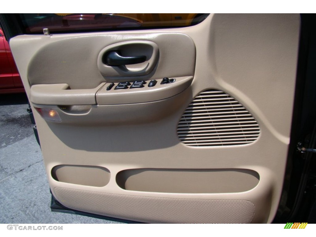 2002 F150 XLT SuperCrew - Dark Highland Green Metallic / Medium Parchment photo #17