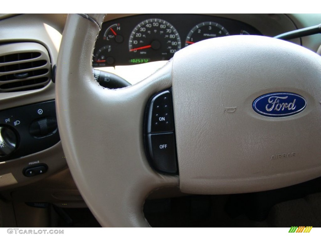 2002 F150 XLT SuperCrew - Dark Highland Green Metallic / Medium Parchment photo #21