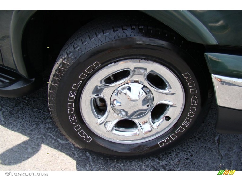 2002 F150 XLT SuperCrew - Dark Highland Green Metallic / Medium Parchment photo #27