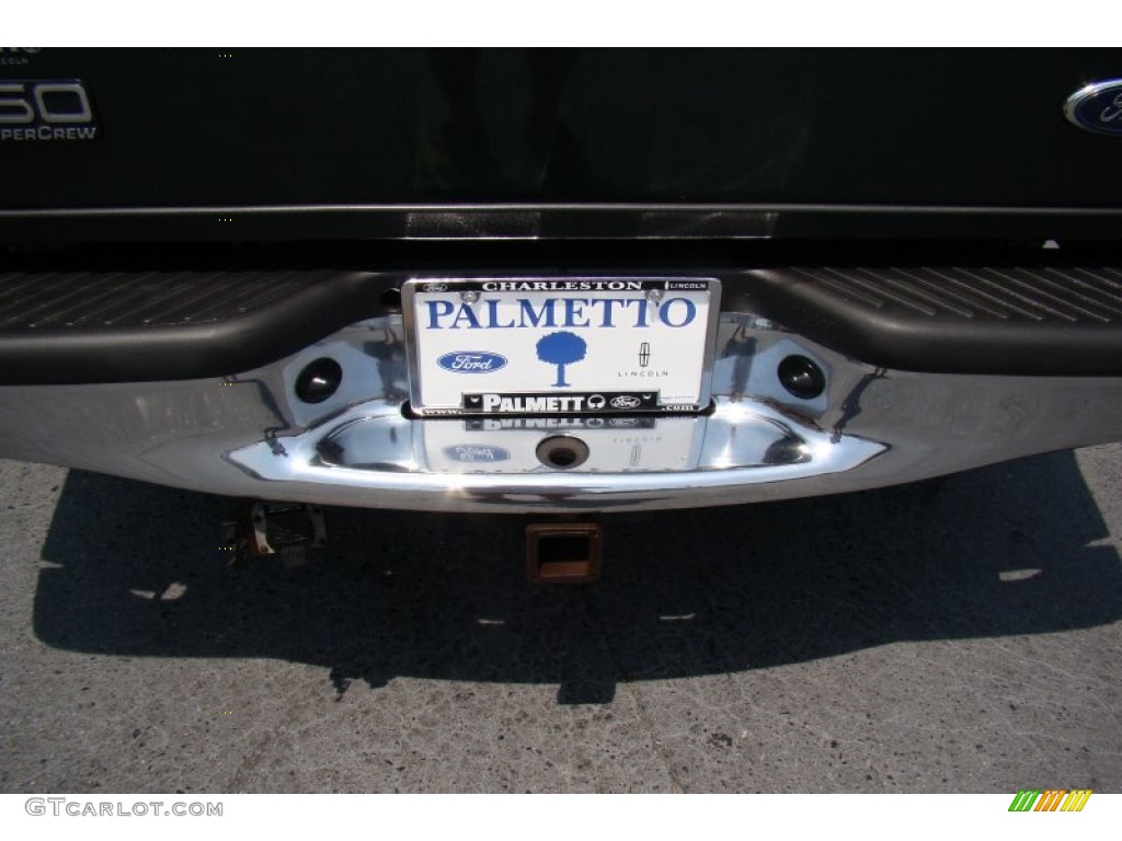 2002 F150 XLT SuperCrew - Dark Highland Green Metallic / Medium Parchment photo #35